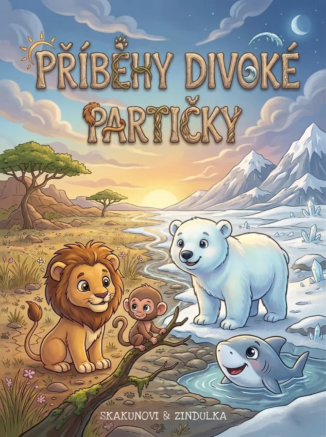 Obálka dětské knihy Příběhy divoké partičky se zvířátky